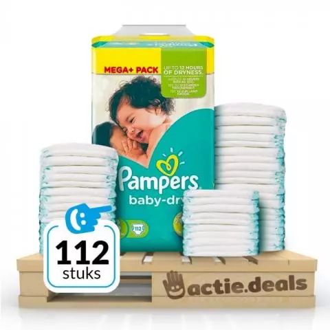 actie.deals | Pampers Baby Dry Luiers - Maat - 6 tot 10kg (112 stuks) Dagelijks de beste aanbiedingen uit voorraad leverbaar!