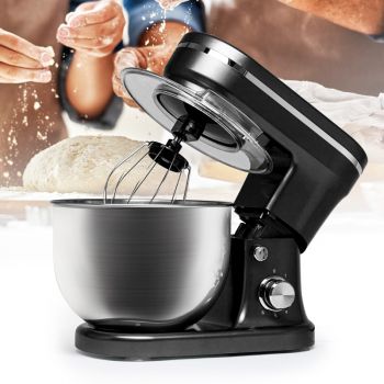 Keukenmachine 1200W Zwart/Chrome - Mixen, kneden & kloppen