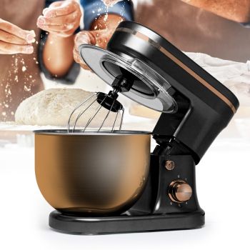 Keukenmachine 1200W Zwart/Koper - Mixen, kneden & kloppen