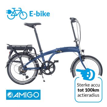Elektrische Vouwfiets AMIGO E-Click C1 - Donkerblauw