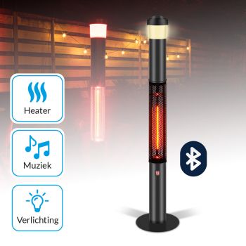 3-in-1 elektrische terrasverwarmer met speaker