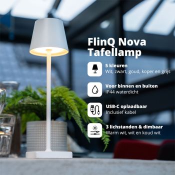 Draadloze Indoor & Outdoor Tafellamp Nova - Met dimfunctie