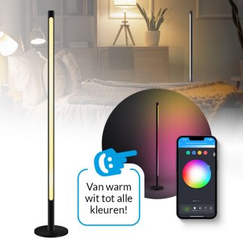 Slimme Xyro Vloerlamp – Stijlvolle LED-verlichting - 232 kleureffecten