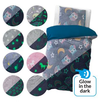 Glow in the dark dekbedovertrek voor kinderen