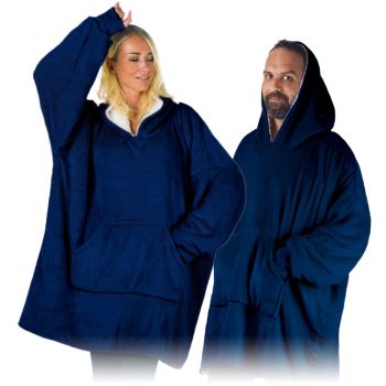 Comfort Hoodie Blanket - Onesize - Blauw