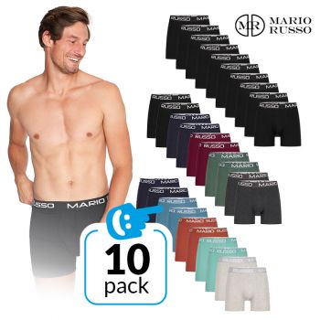 Mario Russo Boxershorts – 10-pack – Keuze uit 3 kleurensets