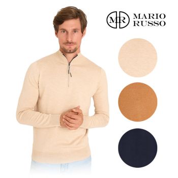 Mario Russo Half Zip Sweater – Herentrui met rits