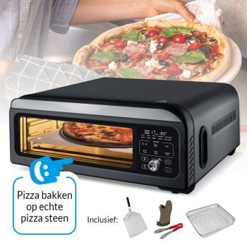 Multi functie smart pizza oven - Zwart