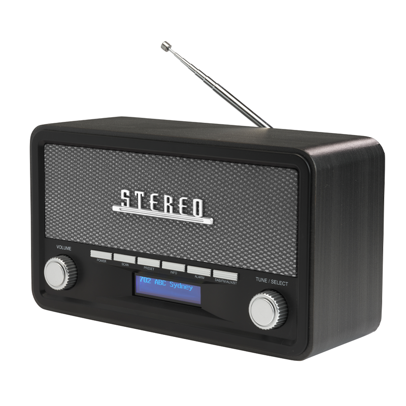 DAB Radio - Retro Radio - DAB+/ FM Radio - Bluetooth - LCD Scherm - AUX