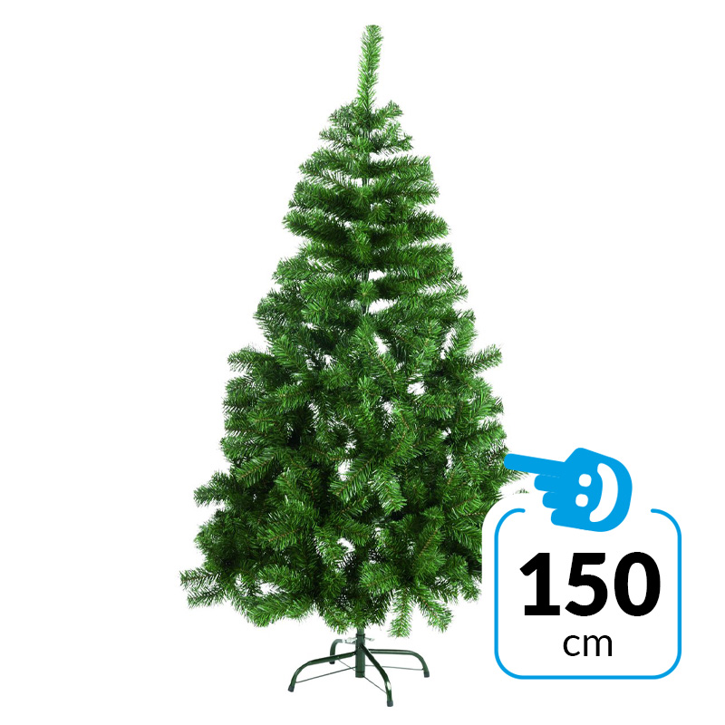 Kunstkerstboom Zilverspar met voet - 150cm