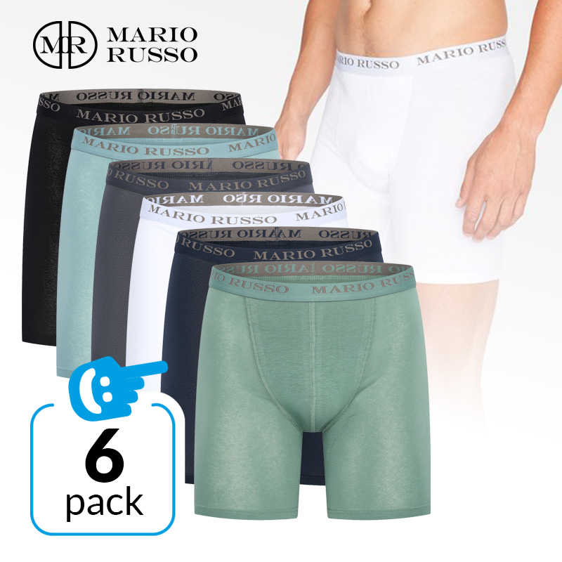 Mario Russo Boxershorts - 6-pack - long fit