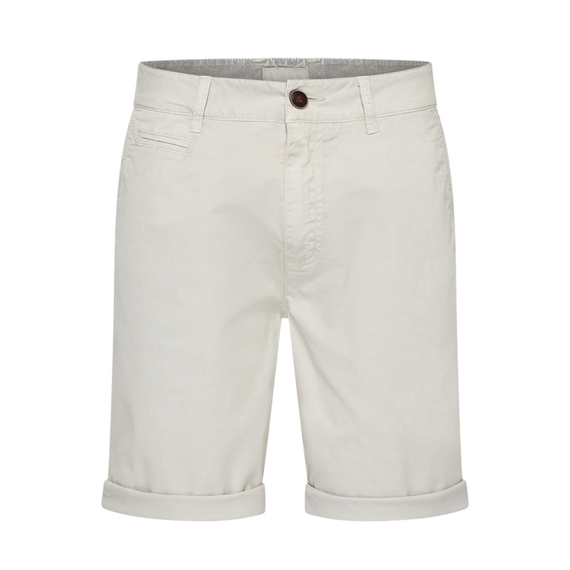 Mario Russo katoenen Chino Short voor heren - Light Grey - XXL