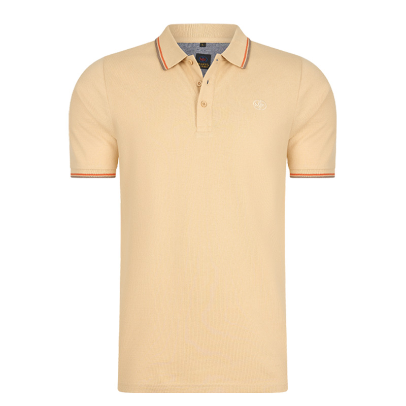 Mario Russo Herenpolo's - Beige - L afbeelding