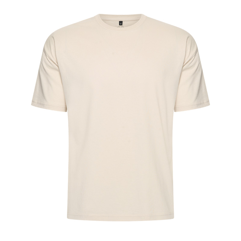 Mario Russo Oversized T-shirt - T-shirts Heren - Katoen - L - Ecru